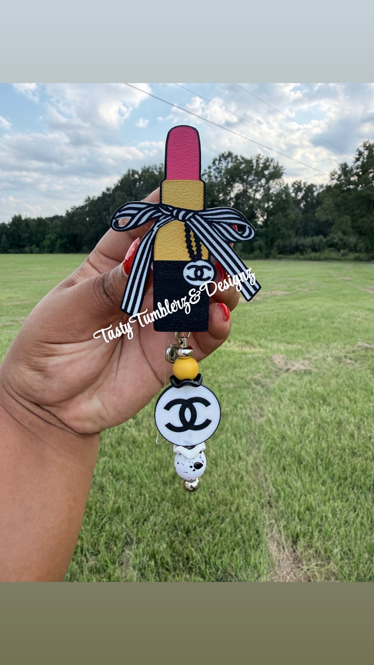 Chanel Lipgloss Badge & Charm