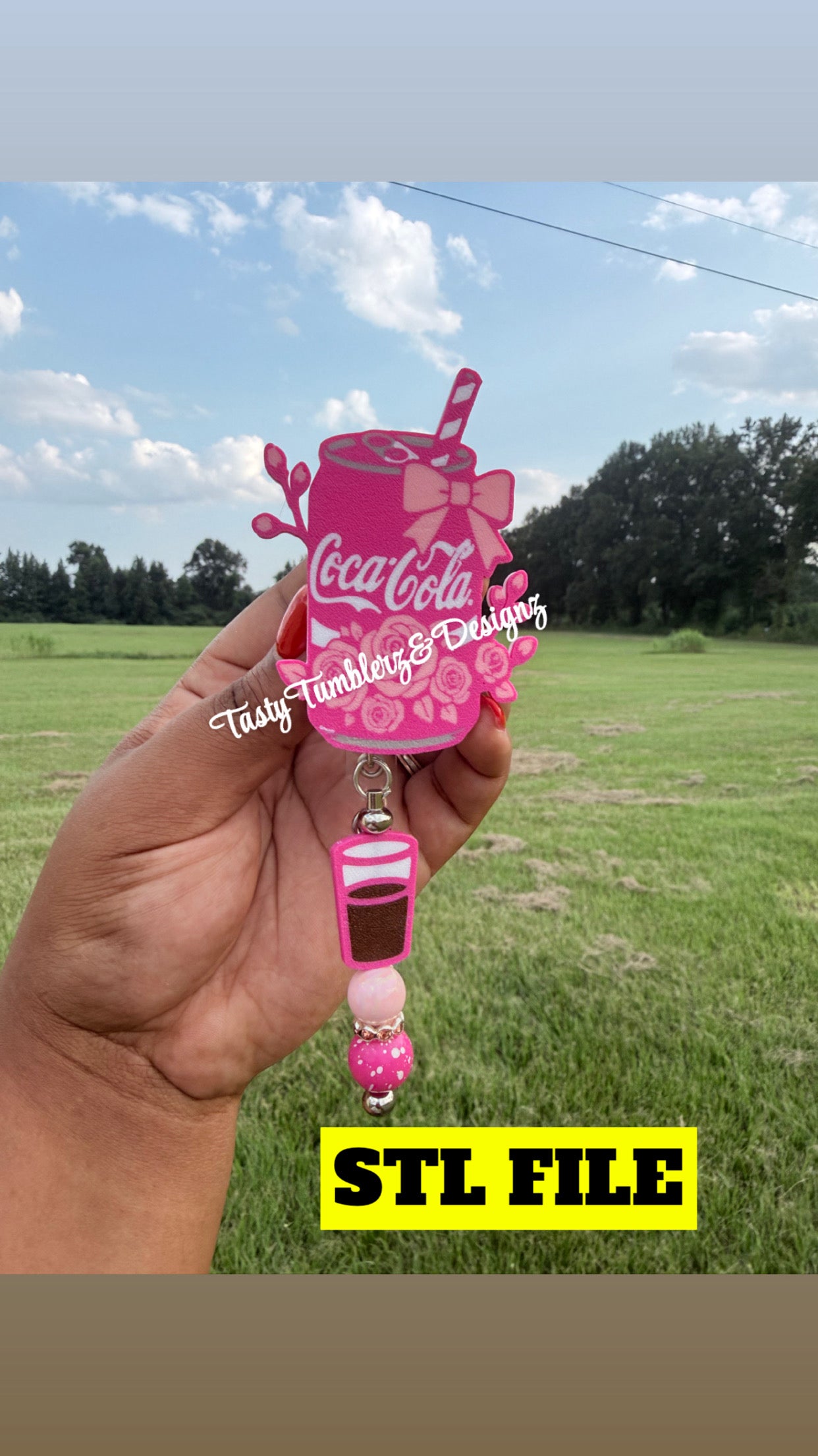 CocaCola Badge & Charm 3mf