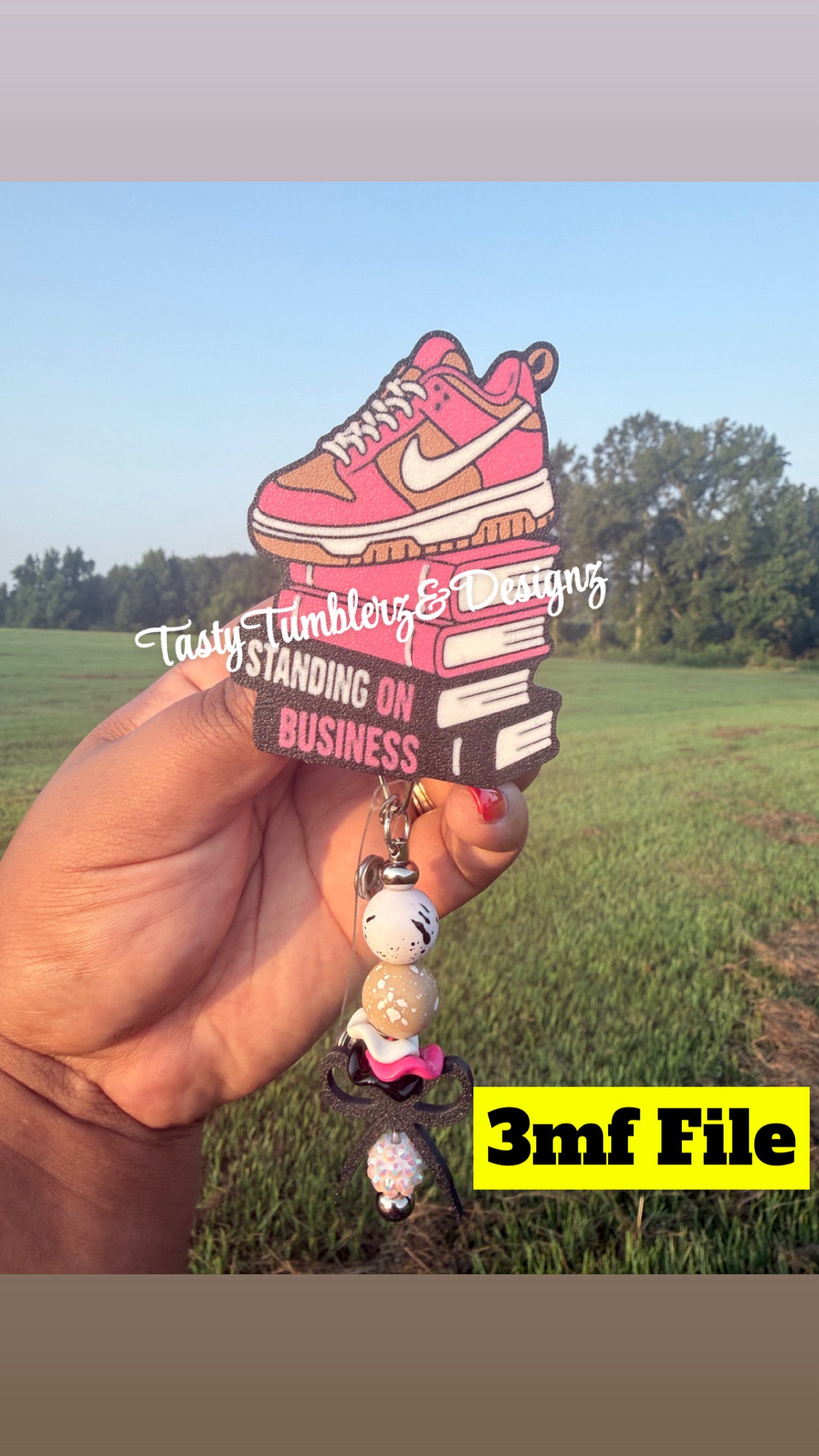 Standing On Business Badge & Charm 3mf