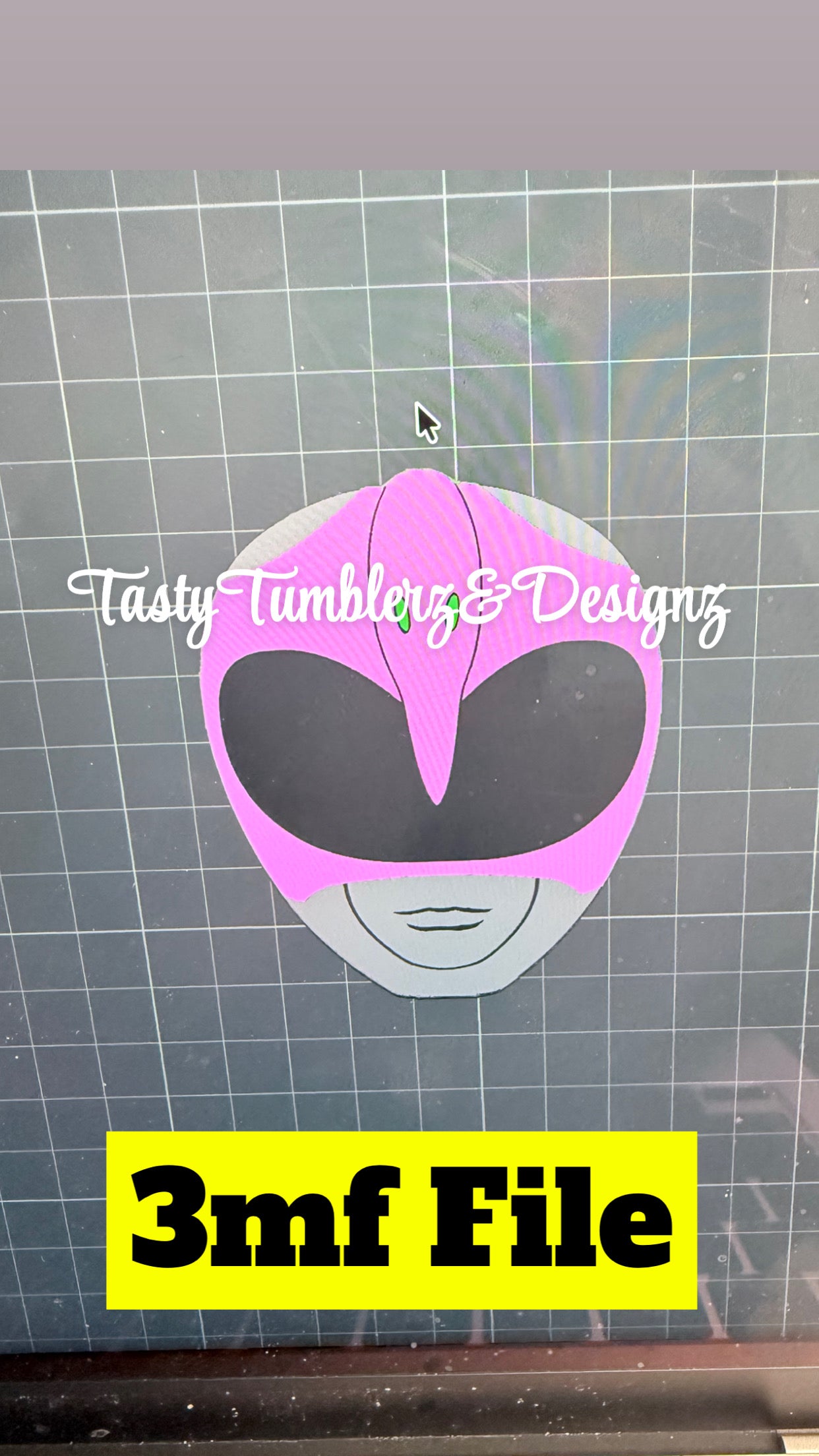 Pink PowerRanger Badge.3mf