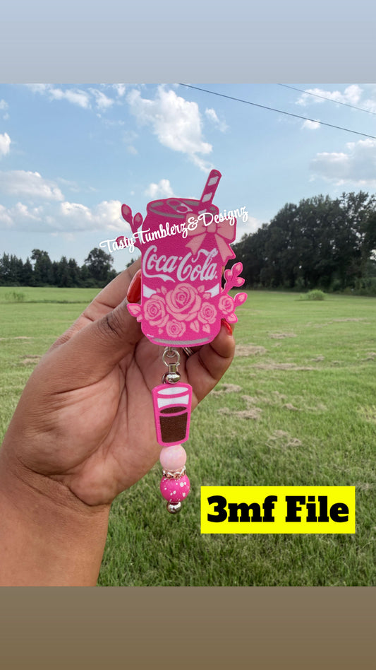 CocaCola Badge & Charm 3mf