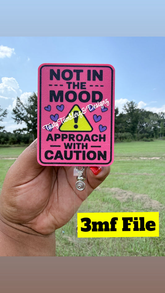 Not In The Mood Badge 3mf