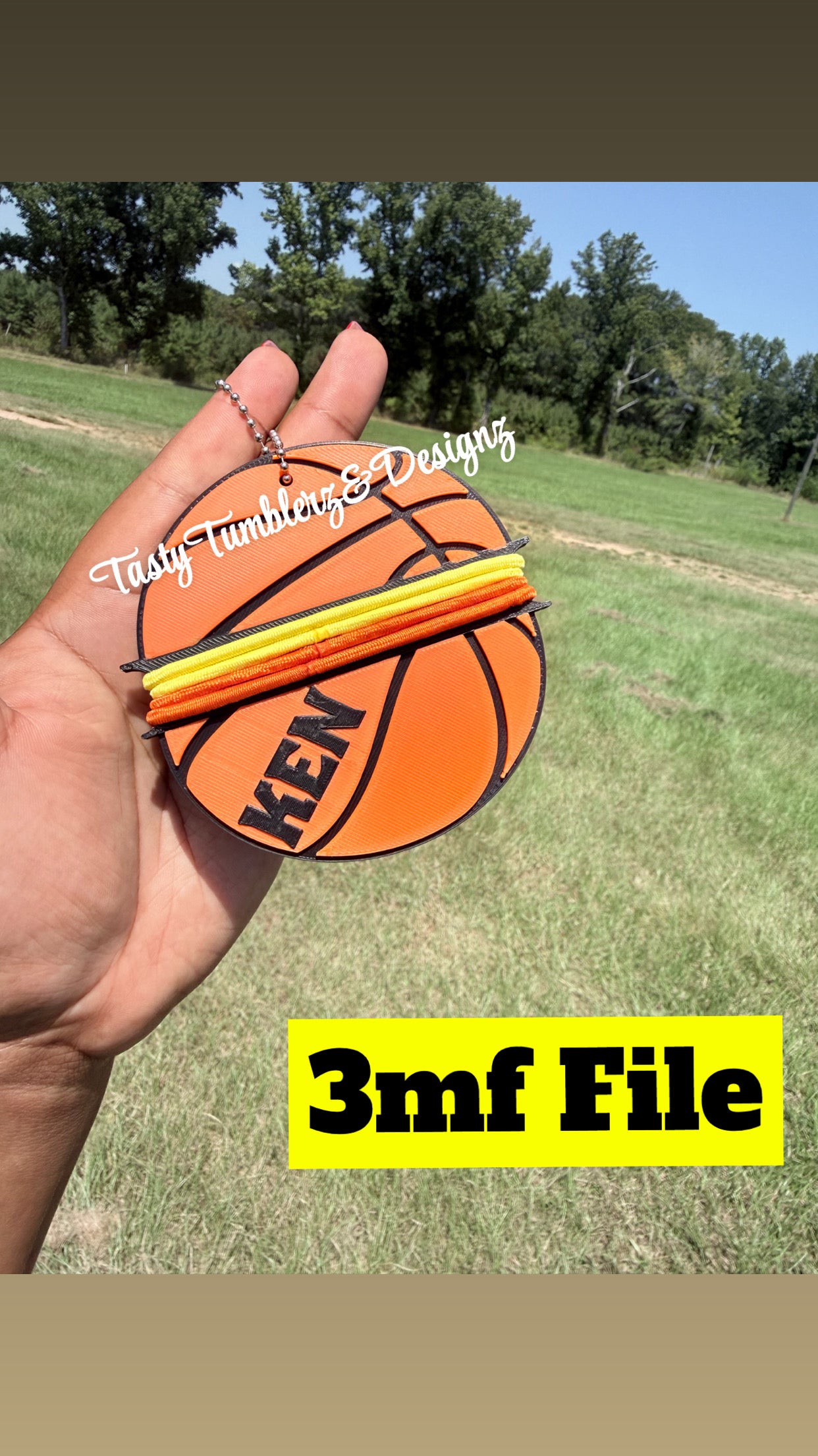 Basketball HAIR TIE Holder.3mf