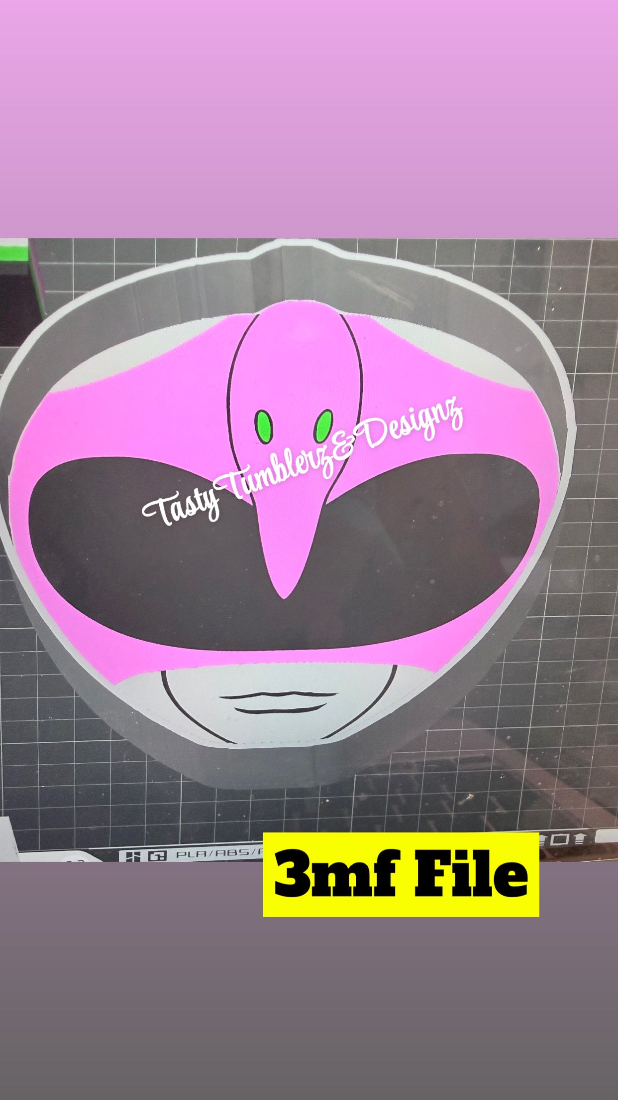 Pink Power Ranger Trinket Tray.3mf